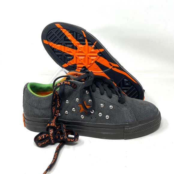 Converse One Star A Burning Star Black Sneakers Suede Low Women's Size A01763C - Picture 8 of 10